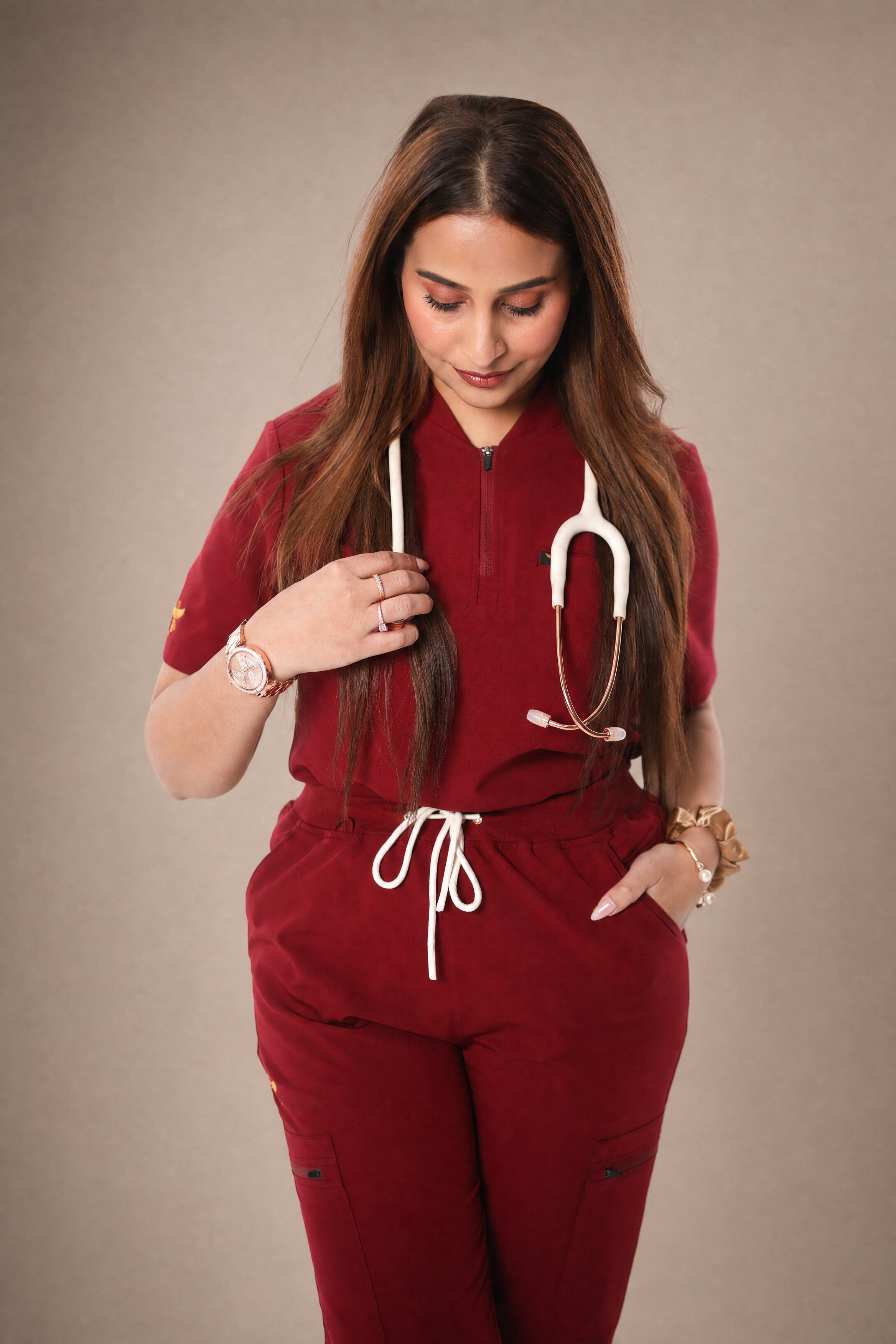 Luxa Zip Scrub Top™
